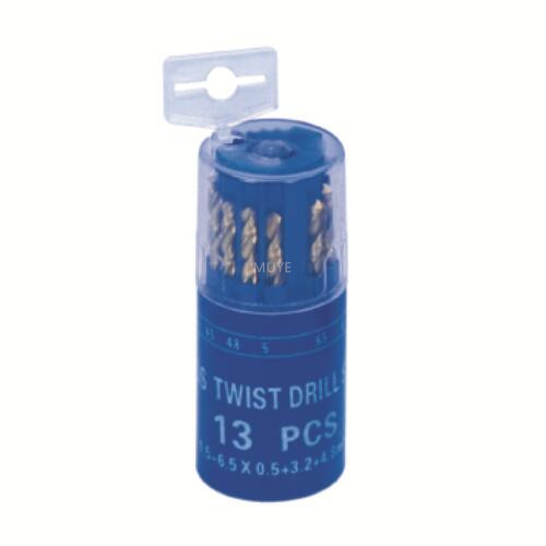 13PCS hss twist drill set – 7 – plastic box